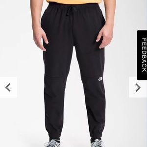 Black fleece north face sweatpants